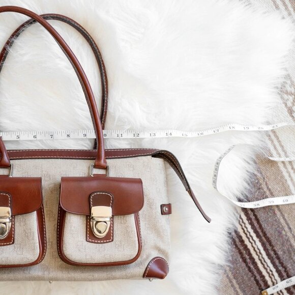 Dooney & Bourke Anniversary Signature Double Pocket Satchel Handbag - Picture 12 of 16